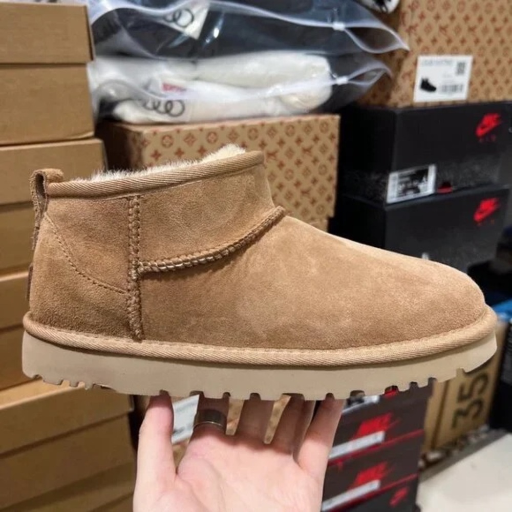 UGG Tan Suede Winter Boots